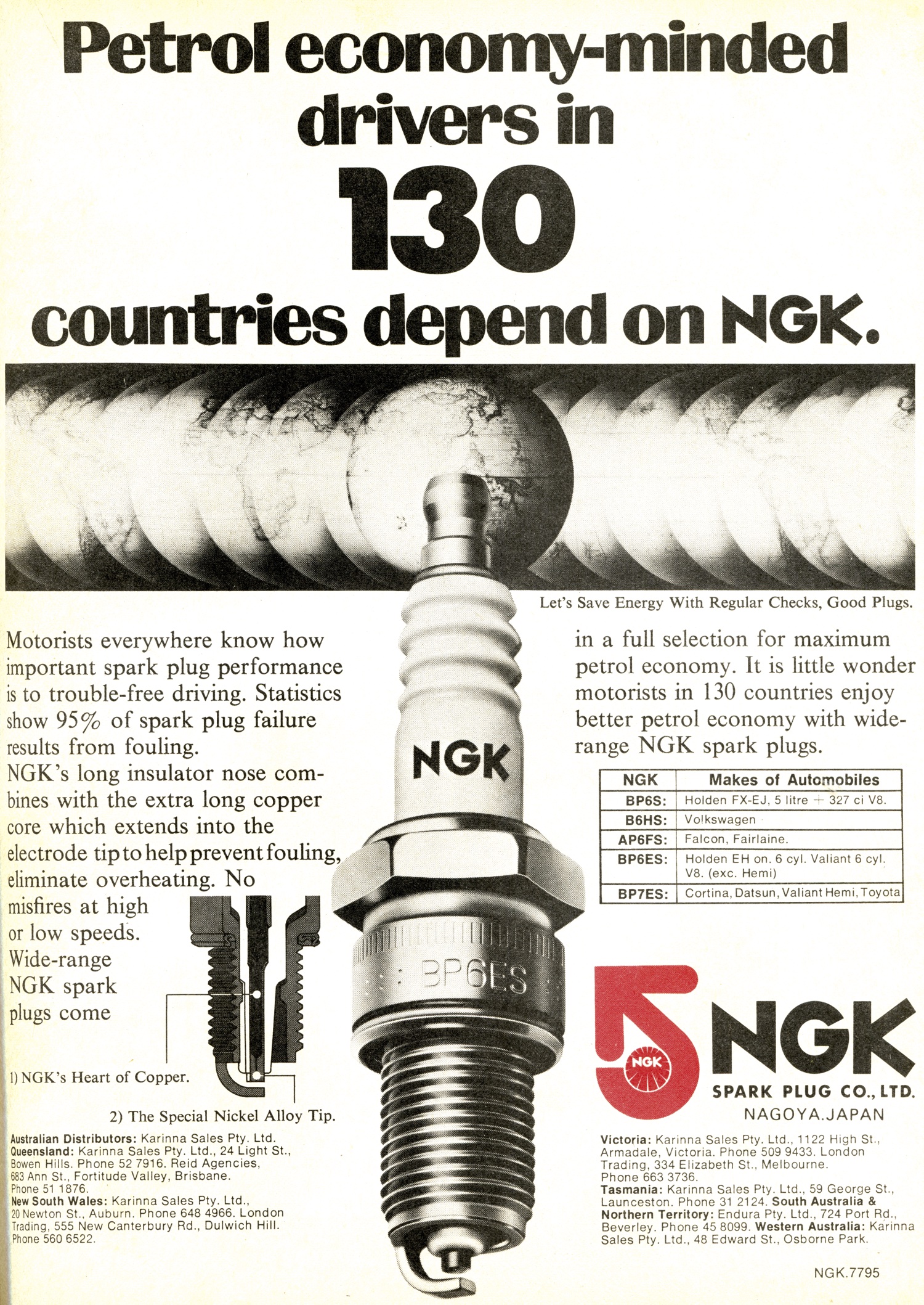 1974 NGK Spark Plugs